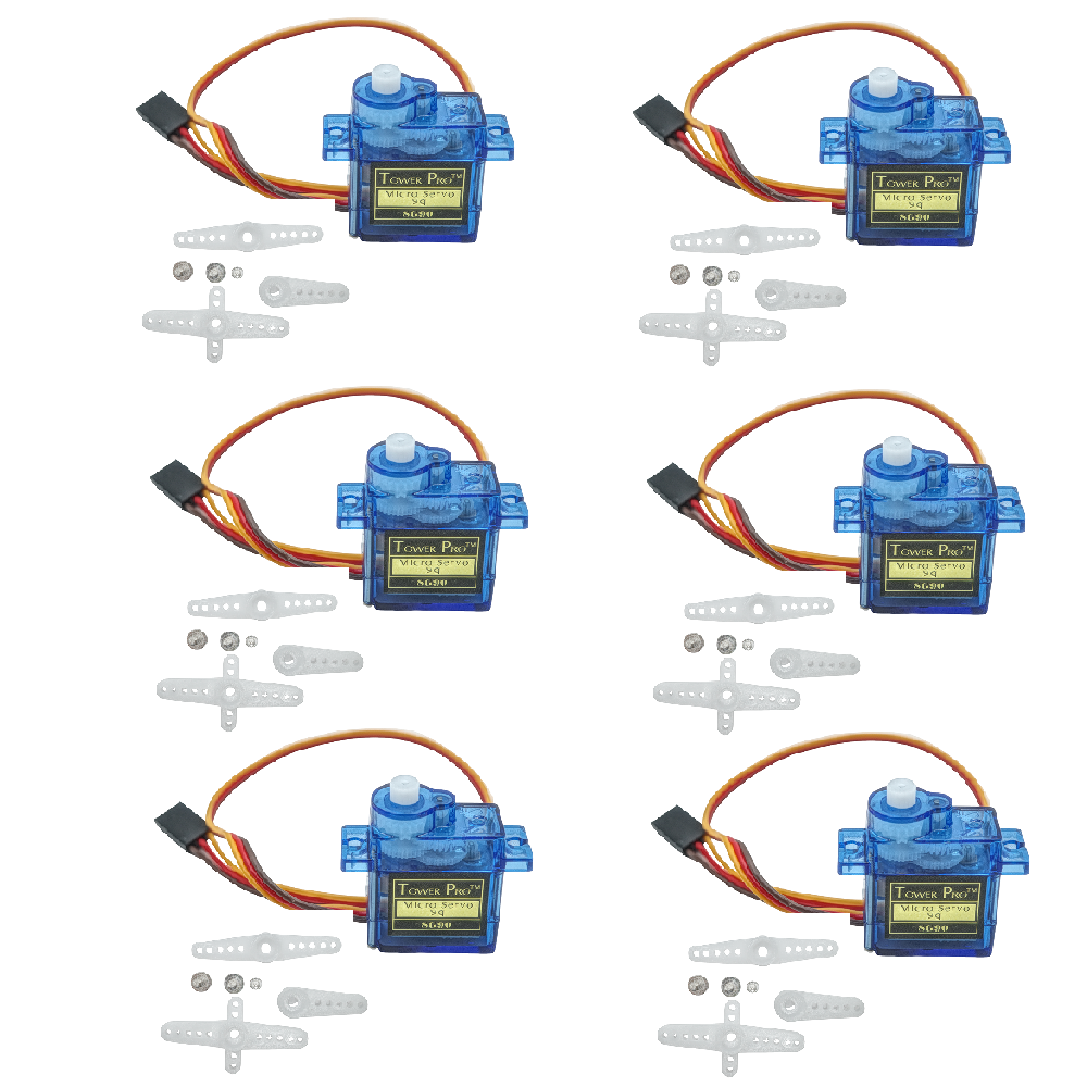 Lattepanda Sigma 32Gb - 6 Servomotores Micro SG90 de 9g,